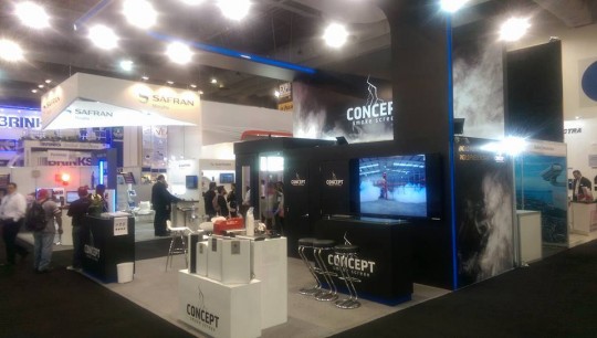 Concept Smoke Screens exhibition stand