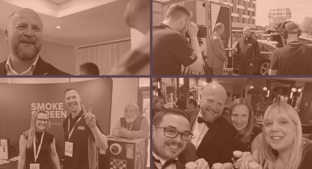 Selection of people from Smoke Screen networking at events