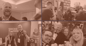 Selection of people from Smoke Screen networking at events