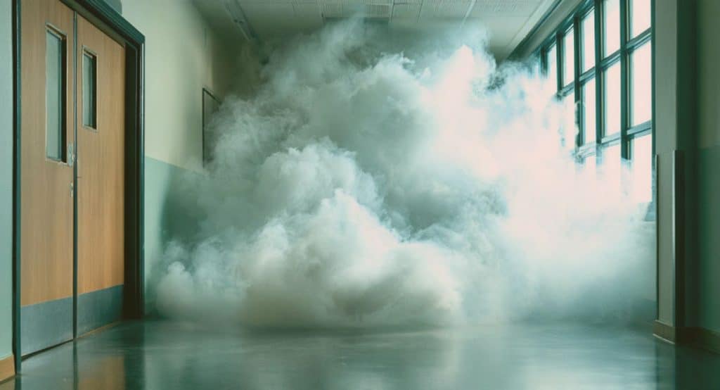 Martyn'S Law: What Can You Actually Do Right Now? 4 Dense Security Fog Filling A
Corridor From A Smoke Screen
Security-Fog System